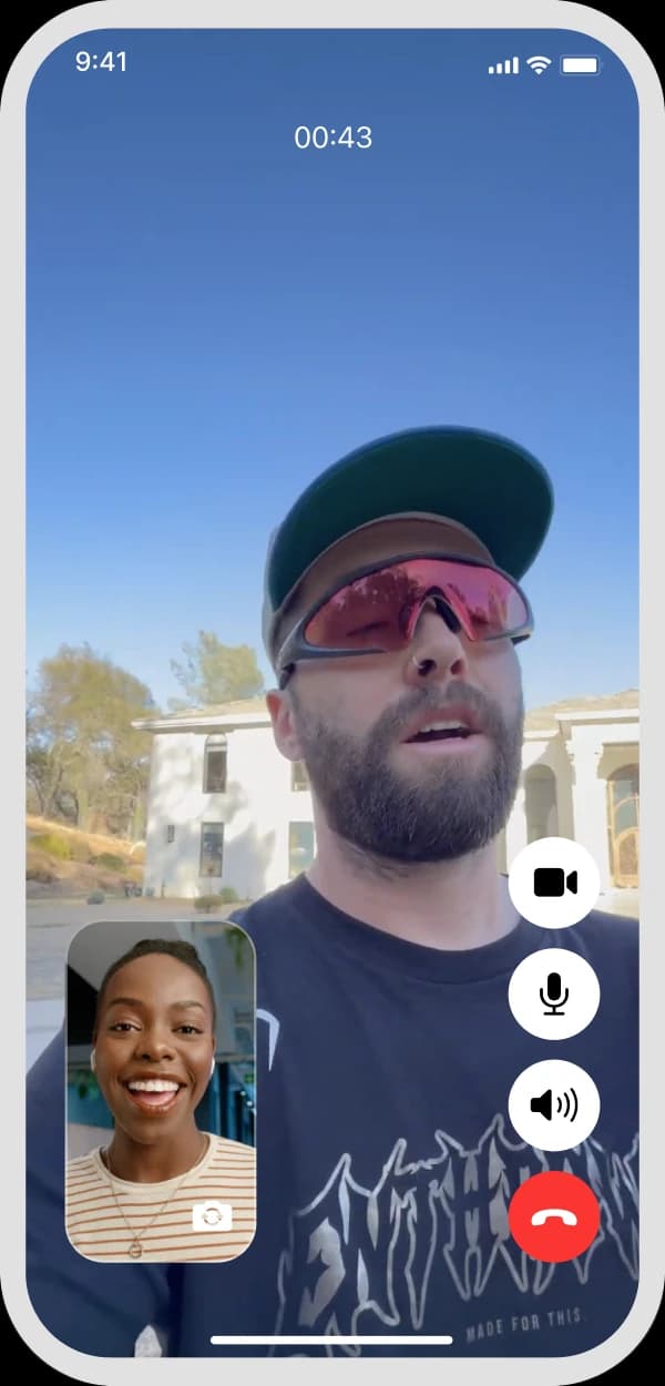 A member on a video call with Nicholi Rogatkin